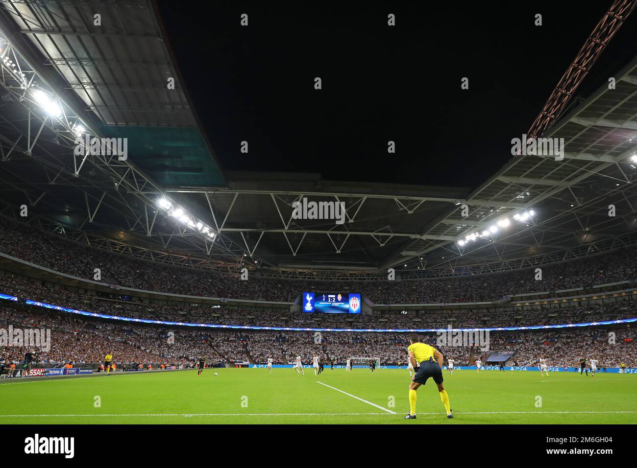Wembley Stadium, attendance 85011 Tottenham Hotspur v AS Monaco, UEFA Champions League Group