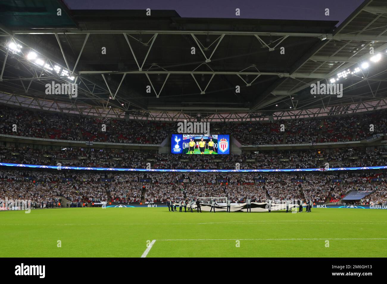 Wembley Stadium, attendance 85011 Tottenham Hotspur v AS Monaco, UEFA Champions League Group