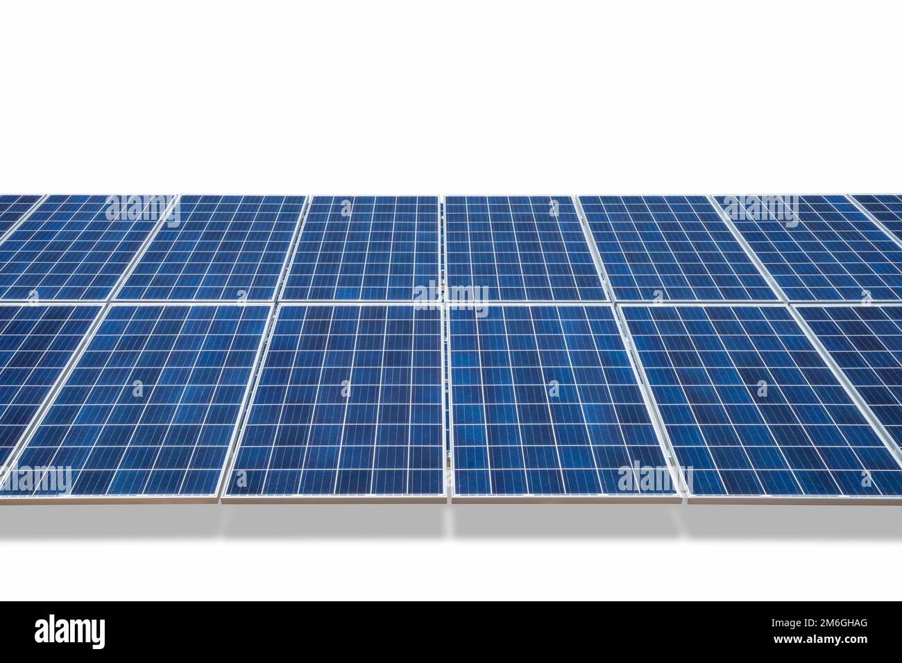 Solar energy panels isolated Stock Photo
