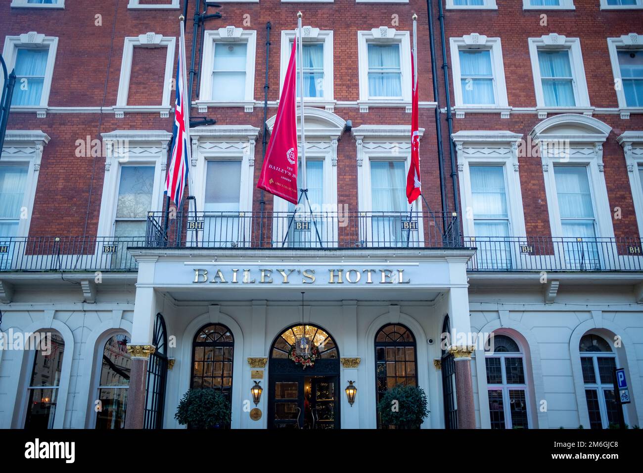 London December 2022 Bailey's Hotel on Gloucester Road a landmark
