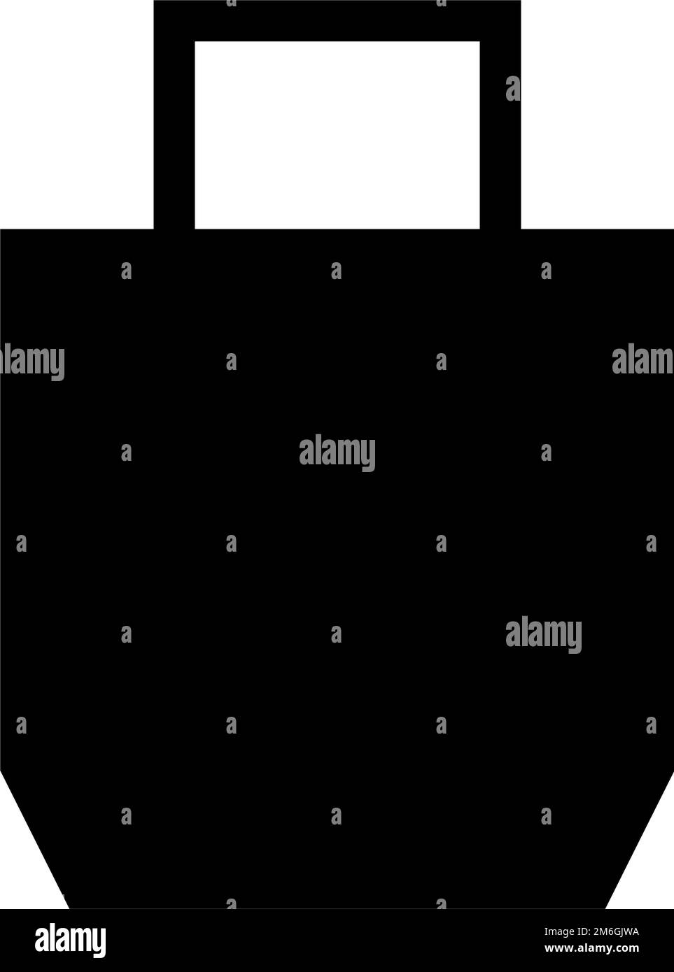Handbag silhouette icon. Shopping bag icon. Editable vector. Stock Vector