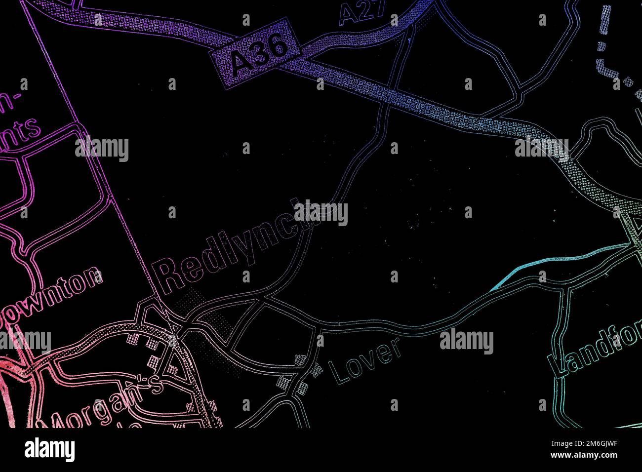Redlynch village, Hampshire, United Kingdom atlas map town name