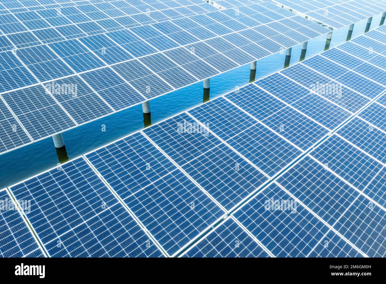 Blue clean energy landscape Stock Photo