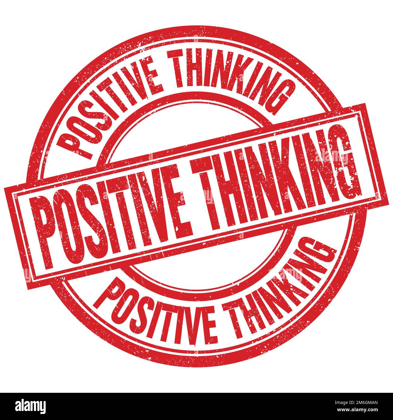 POSITIVE THINKING text written word on red round stamp sign Stock Photo ...