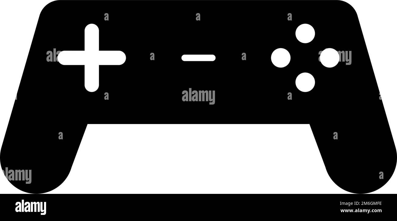 Game controller icon. Video game. Editable vector. Stock Vector