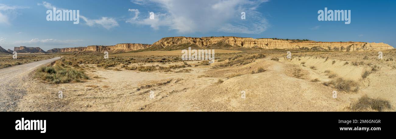 Panoramic view of Bardenas Reales, Spain Stock Photo - Alamy