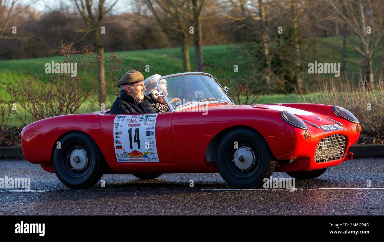 1958 red Berkeley Twosome classic British sports car Stock Photo