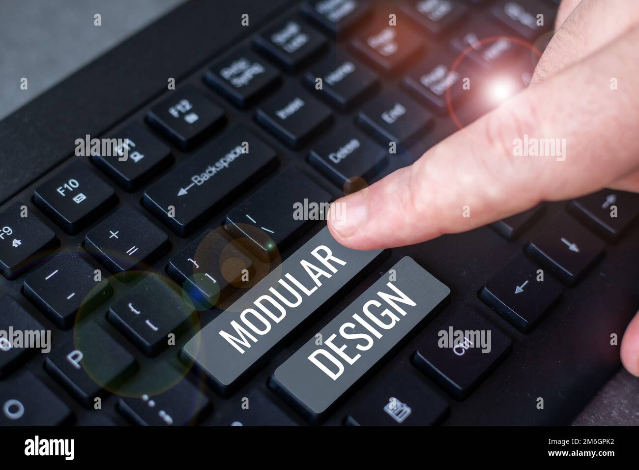 Writing displaying text Modular Design. Concept meaning product ...