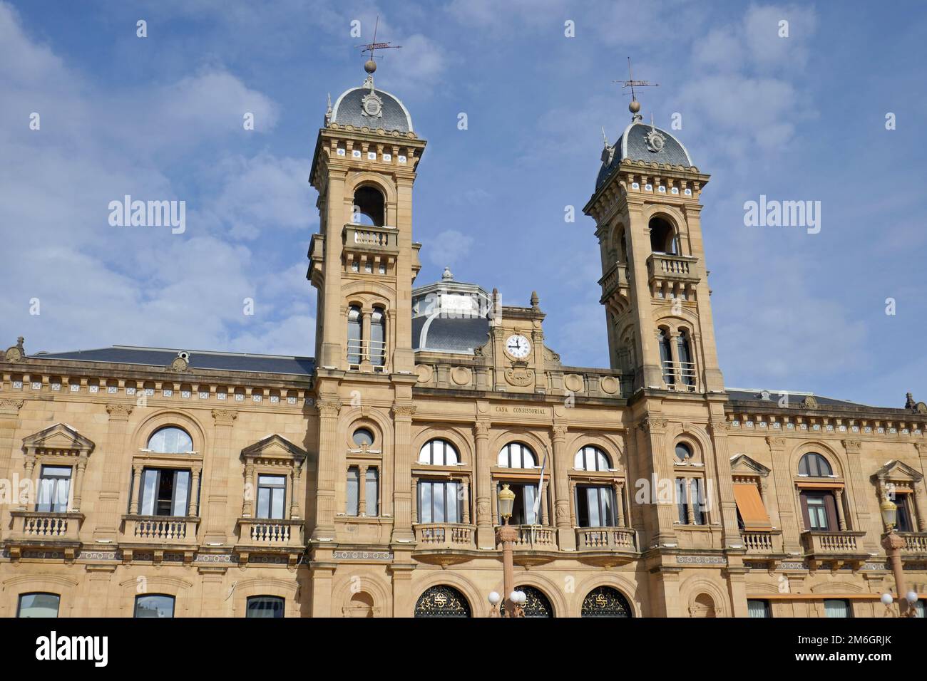 Town Hall of Donostia San Sebastian in Spain Stock Photo