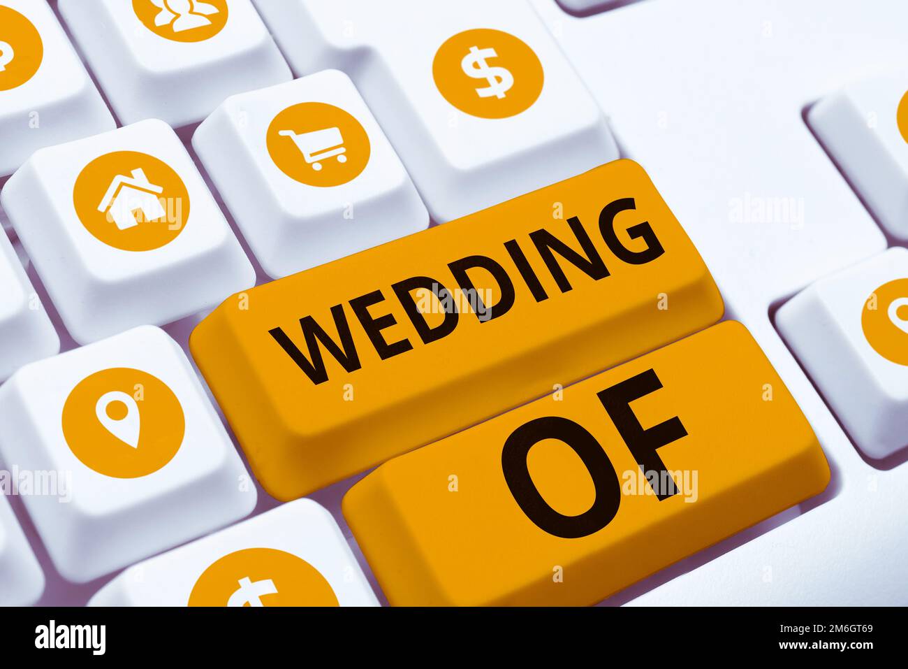 Hand writing sign Wedding Of, Business overview announcing that man and ...