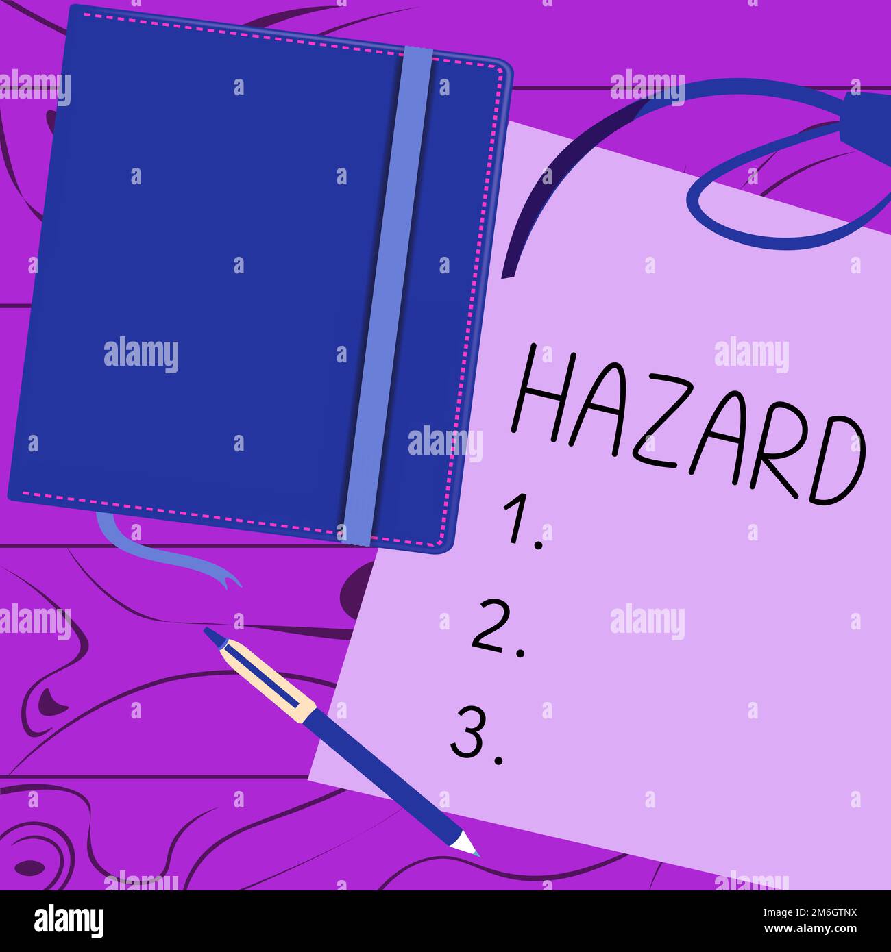 Conceptual display Hazard. Business overview account or statement ...