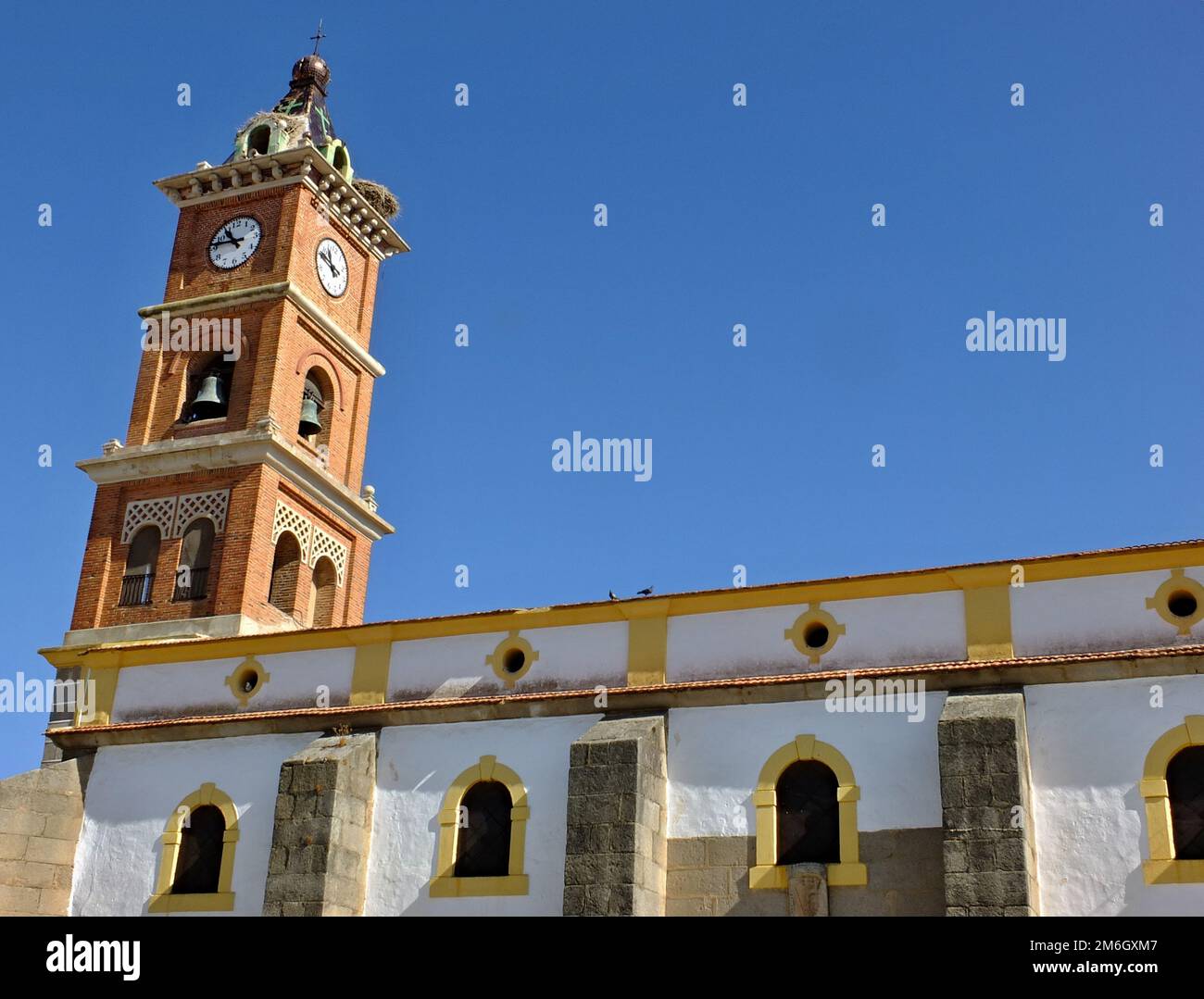 Historic church in Quintana de la Serena, Extremadura Spain Stock