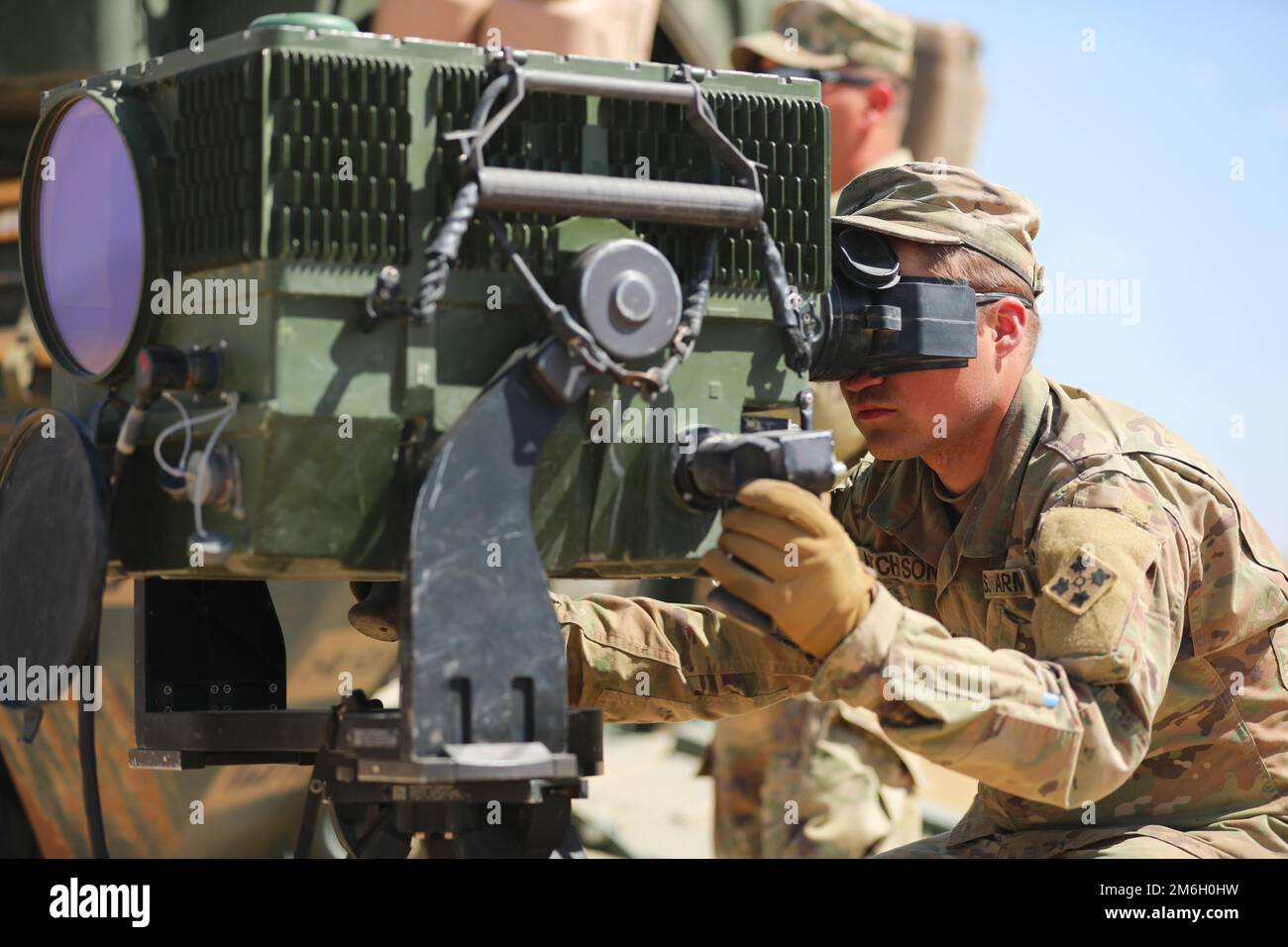 A Soldier With 2nd Stryker Brigade Combat Team, 4th Infantry Division ...