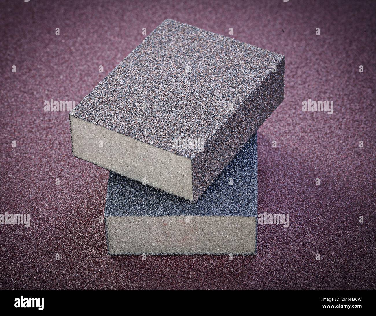 Abrasive sponges on polishing sheet horizontal view Stock Photo Alamy