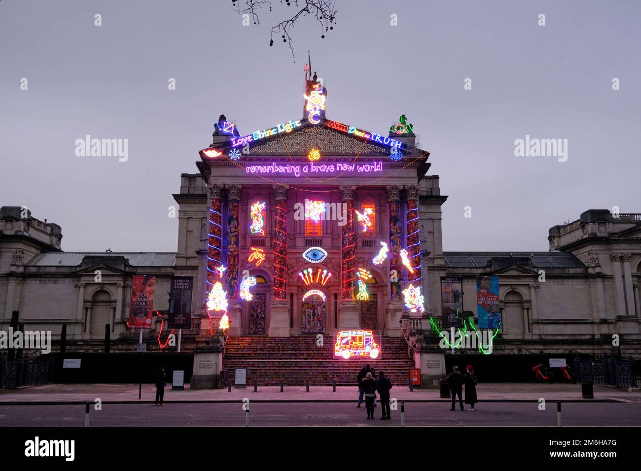 Tate Britain's Festive Display 2020 Stock Photo