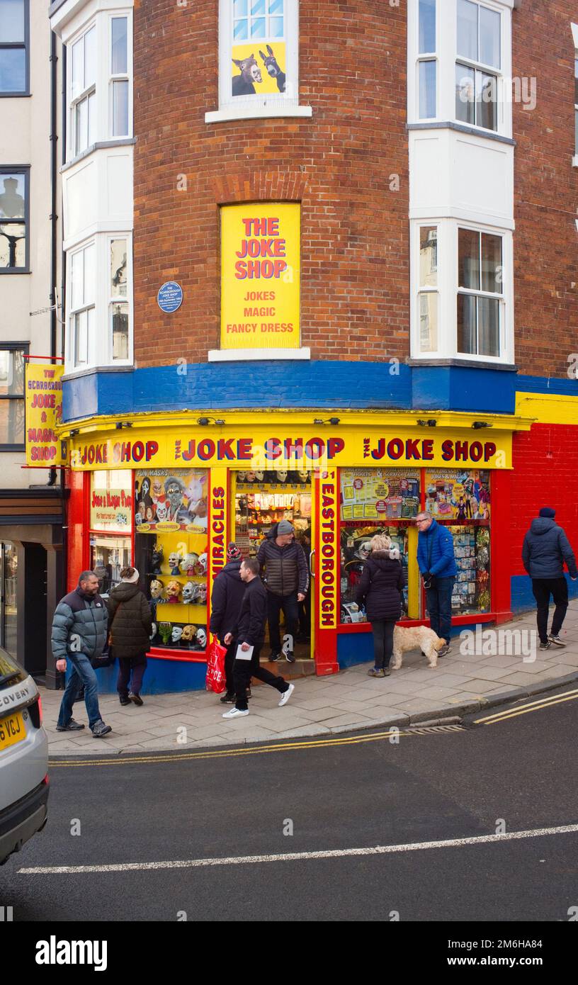 The famous Joke Shop in Eastborough, Scarborough Stock Photo