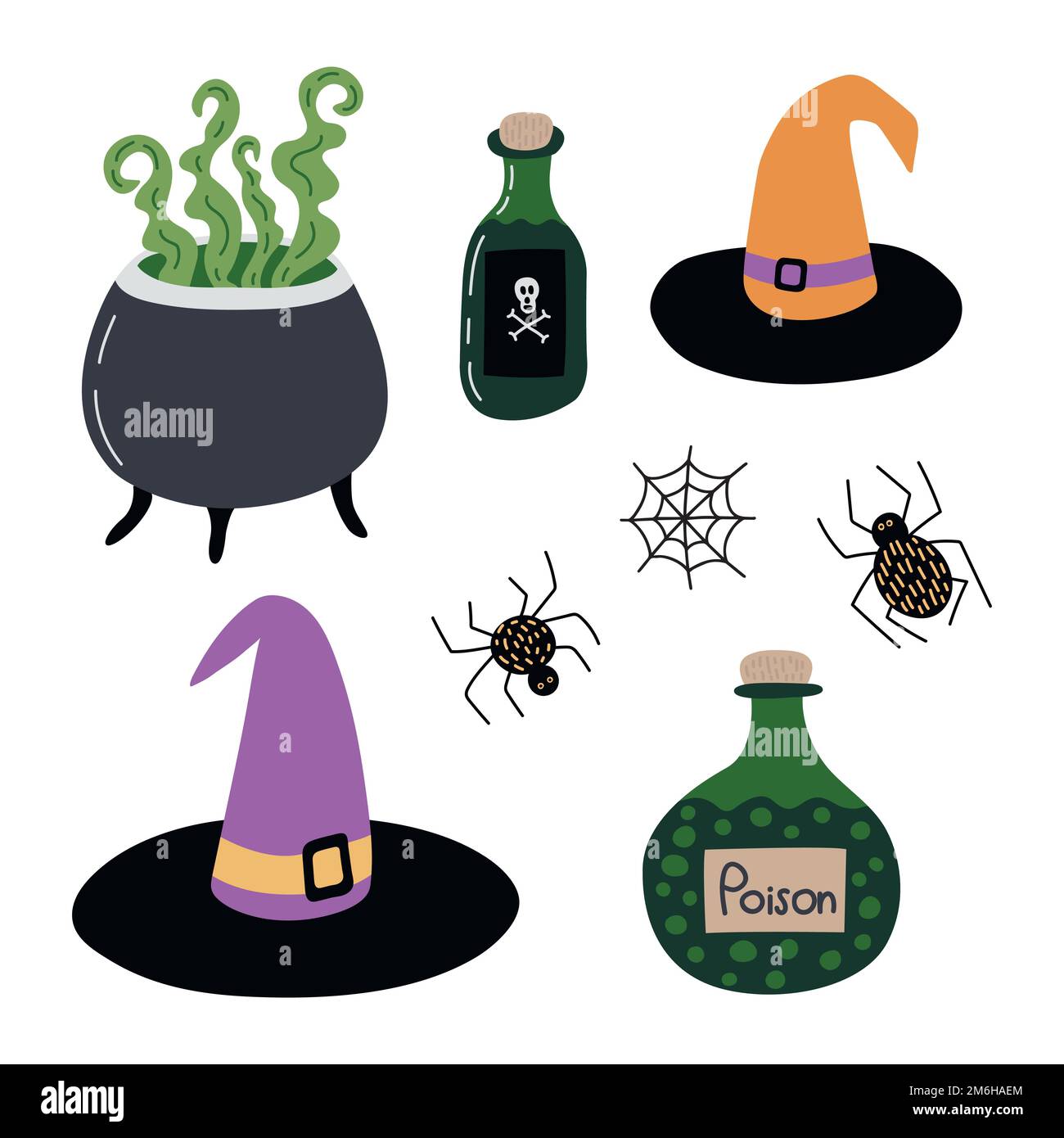 Vector Halloween set Stock Vector Image & Art - Alamy