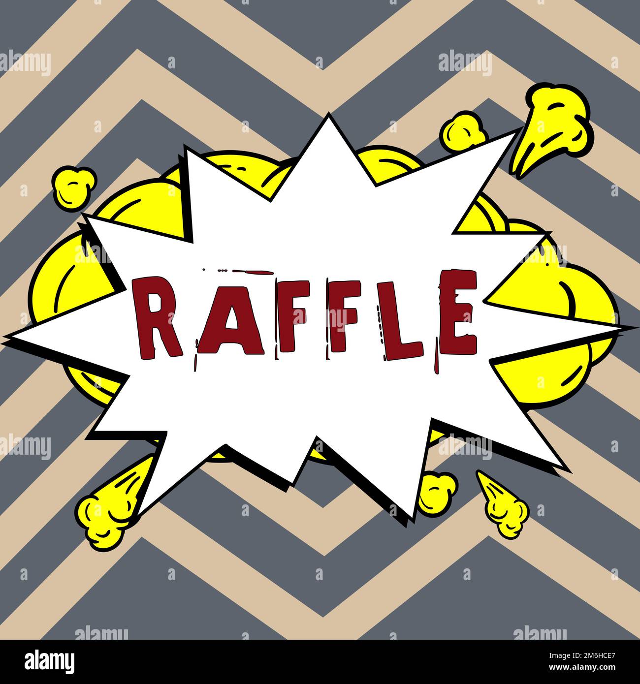 Sign displaying Raffle. Conceptual photo means of raising money by selling numbered tickets offer as prize Stock Photo
