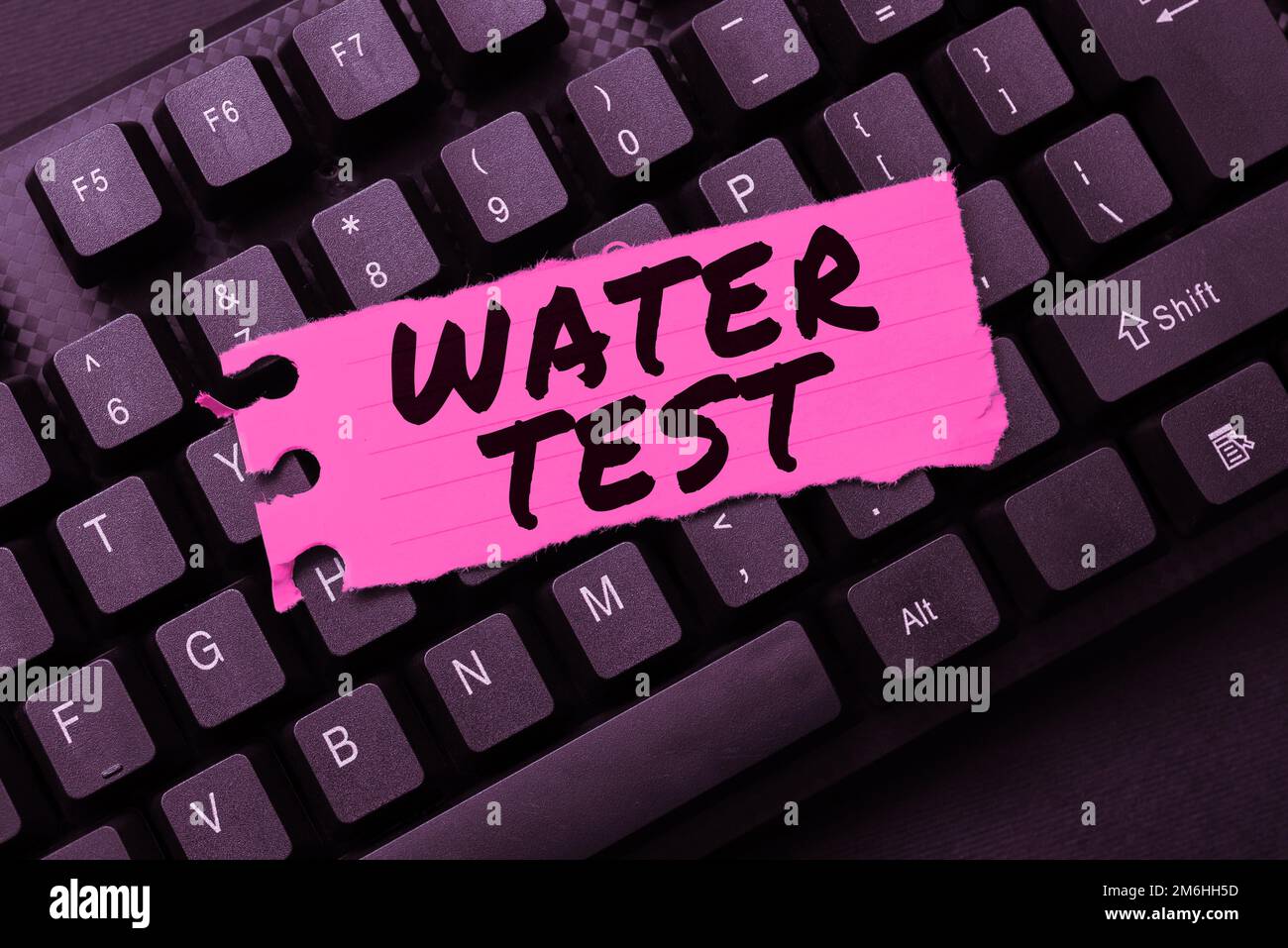 Text sign showing Water Test. Word Written on Sampling of various ...