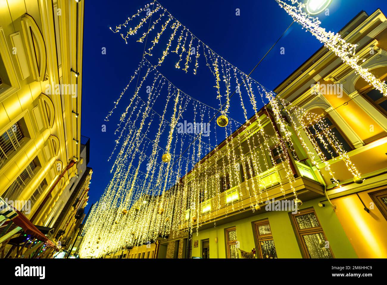 Christmas and New Year illumination in Tbilisi, Georgia Stock Photo