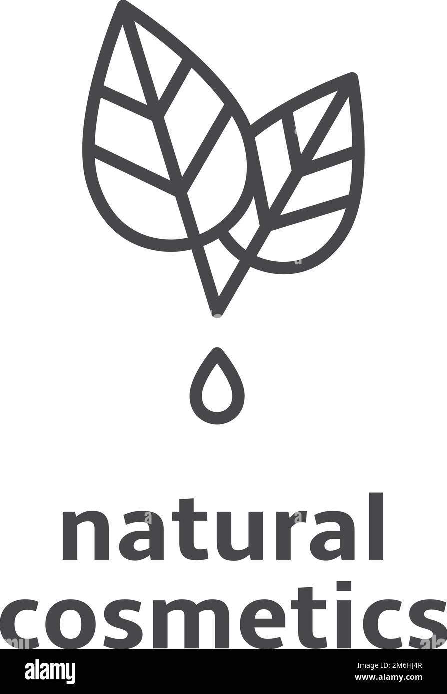Natural cosmetics label. Beauty eco product icon Stock Vector Image