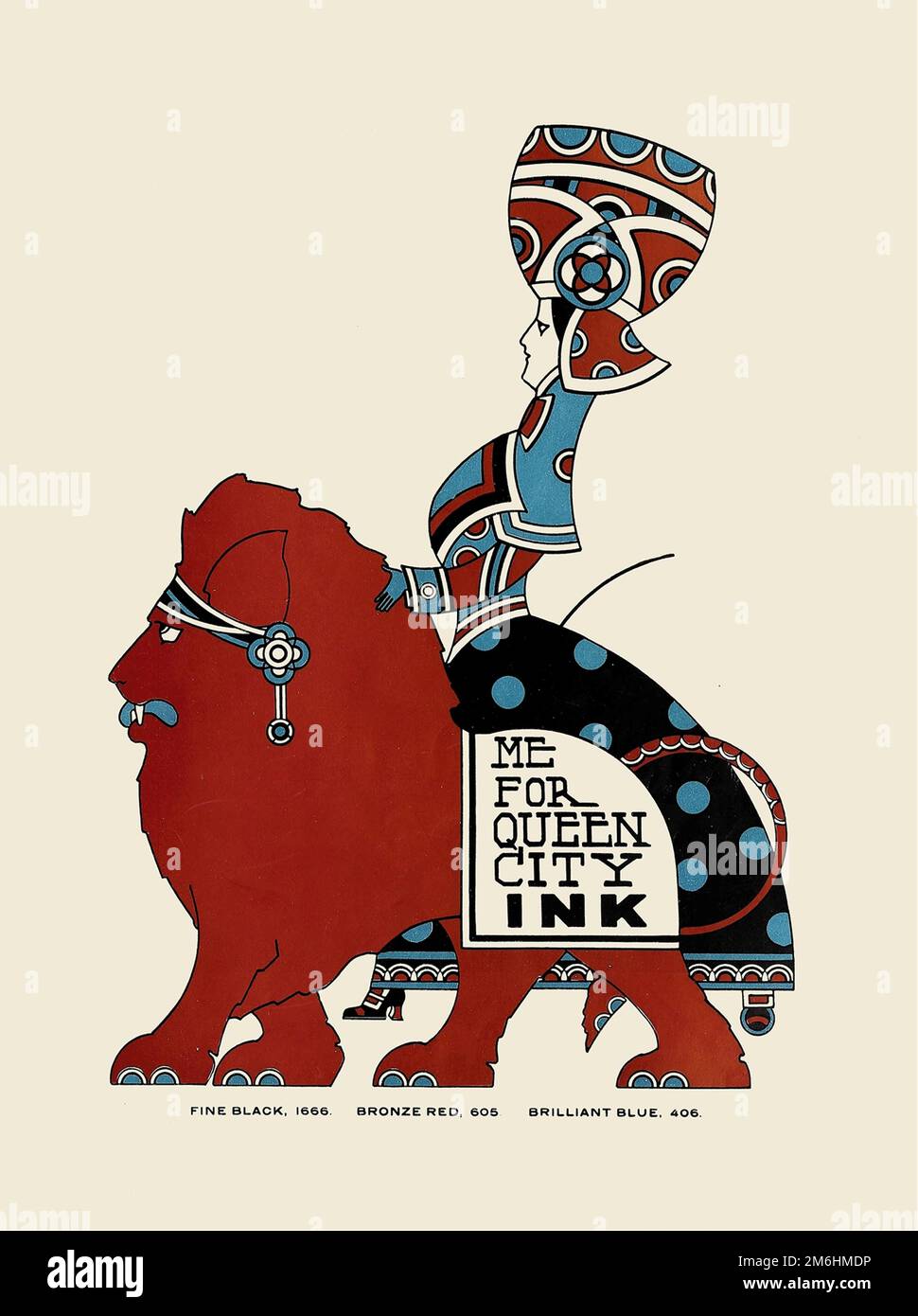 American art deco Printing Ink Posters Stock Photo Alamy