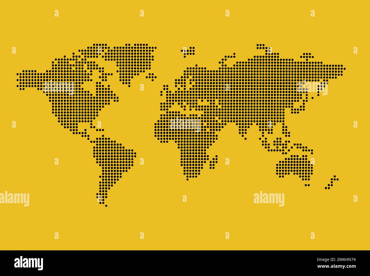 A simple world map in photo format, all gridded. Stock Photo