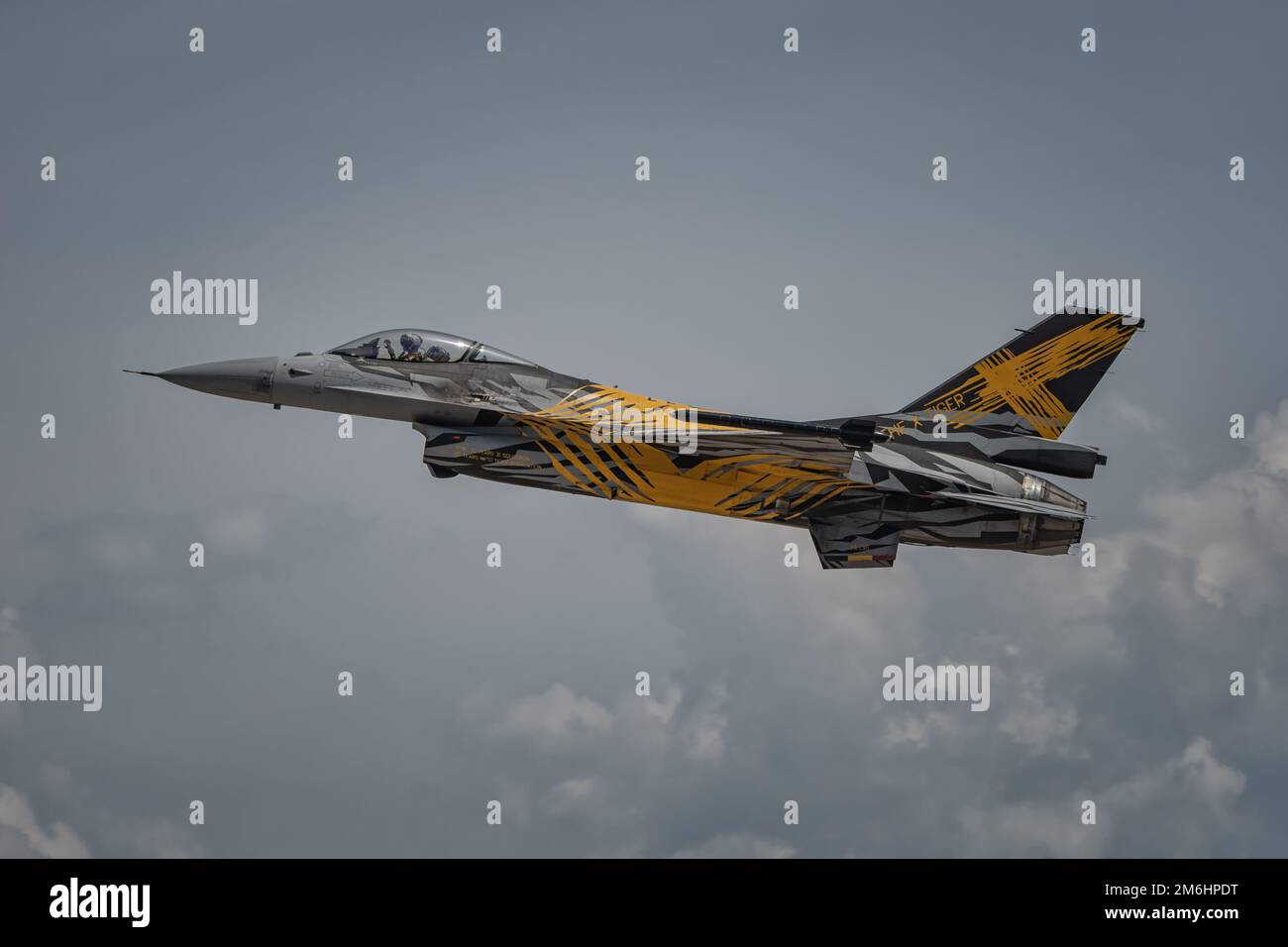 Belgian Air Force F16A Tiger Stock Photo