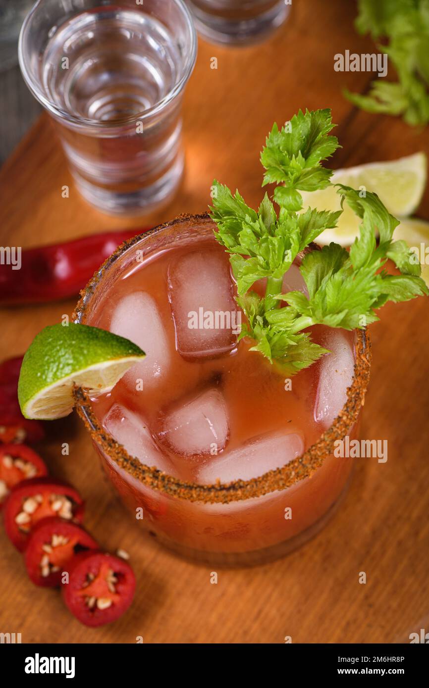 Michelada the Mexican Bloody Mary Stock Photo Alamy