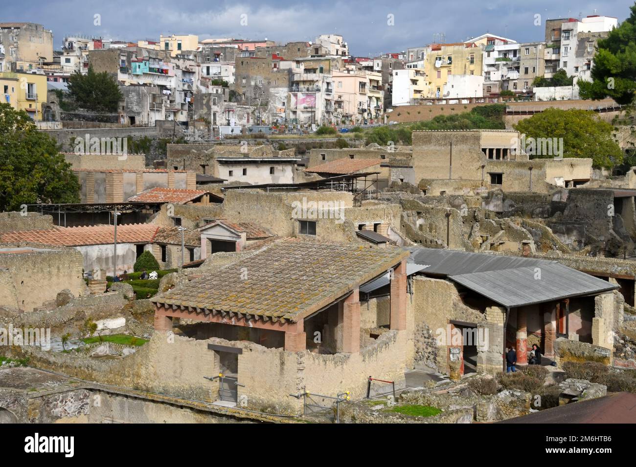 Herculaneum overview - Italy Stock Photo