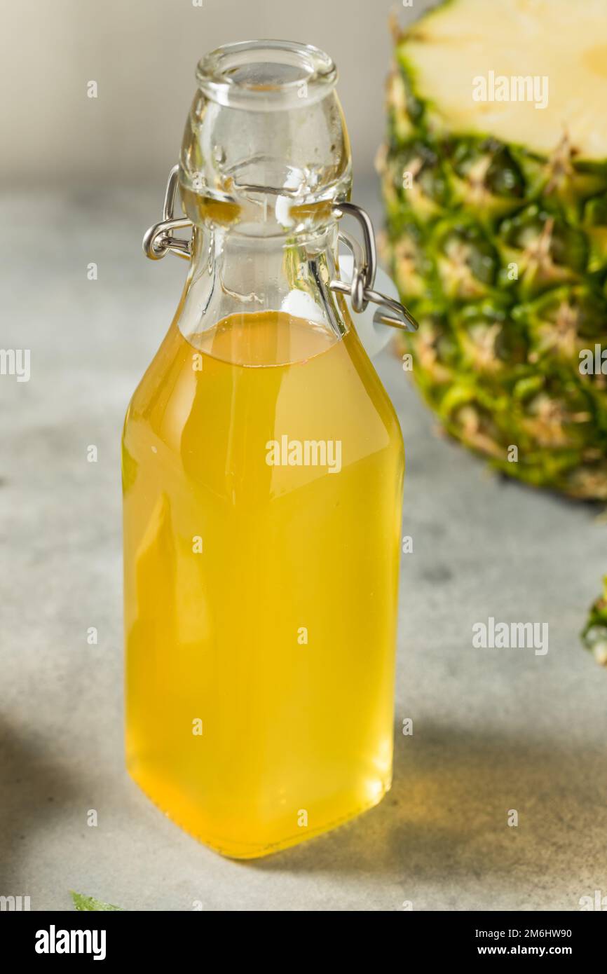 Homemade Pineapple Simple Syrup to Use for Cocktails Stock Photo Alamy