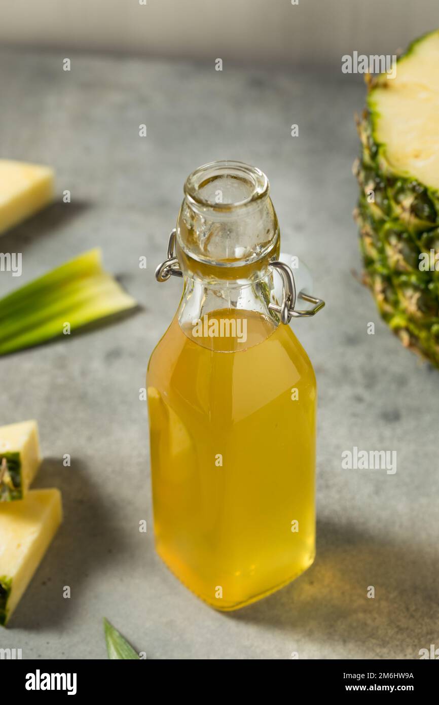 Homemade Pineapple Simple Syrup to Use for Cocktails Stock Photo Alamy