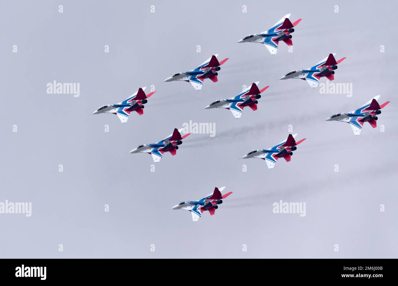Moscow Russia Zhukovsky Airfield 25 July 2021: aerobatic team swifts ...