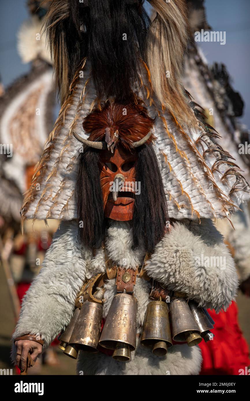 Masquerade festival in Elin Pelin, Bulgaria Stock Photo