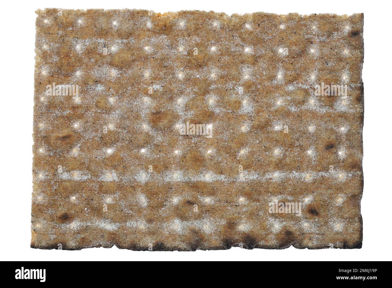 Swedish rye flatbread isolated on white background Stock Photo