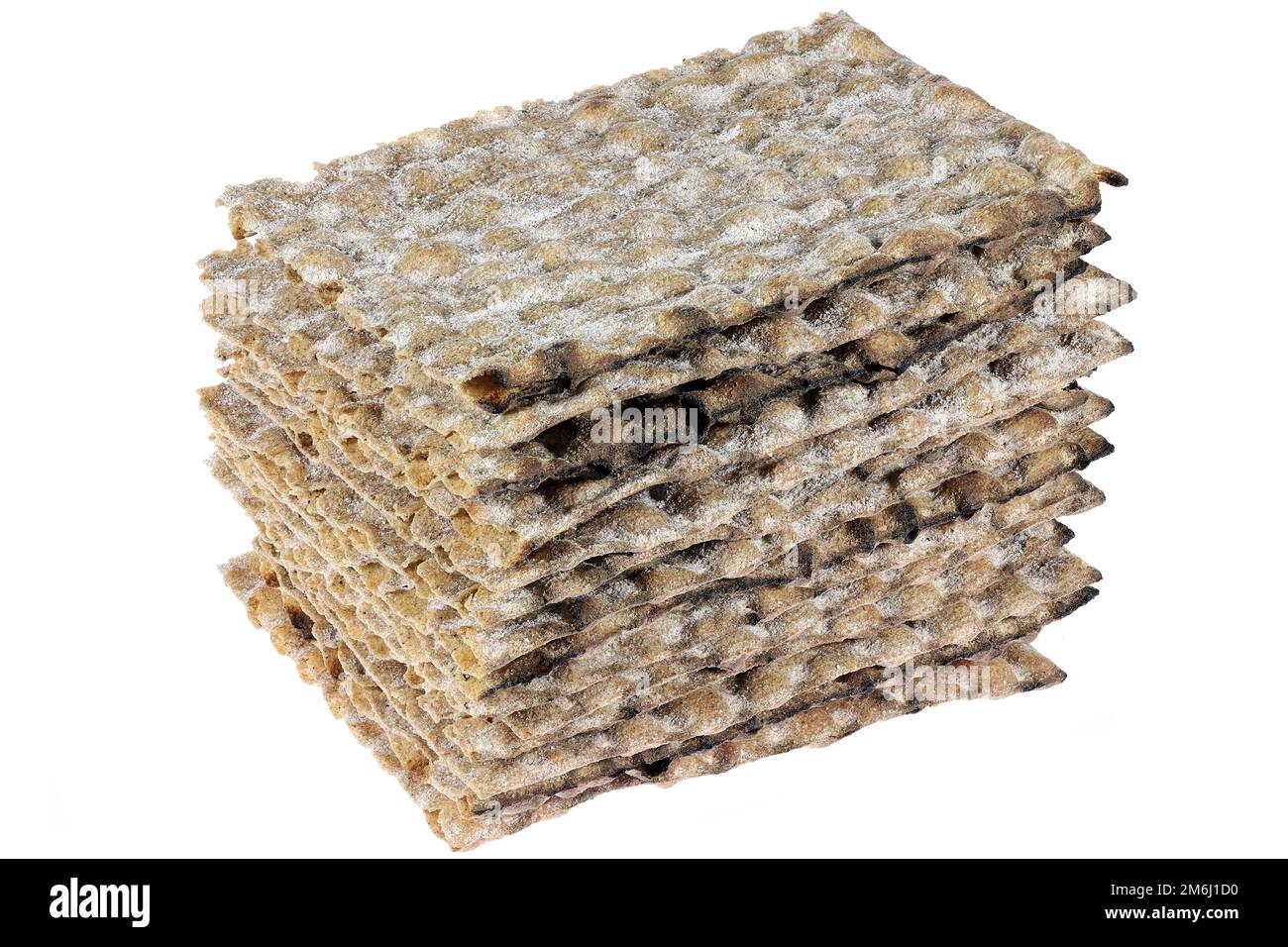 Swedish rye flatbread isolated on white background Stock Photo Alamy