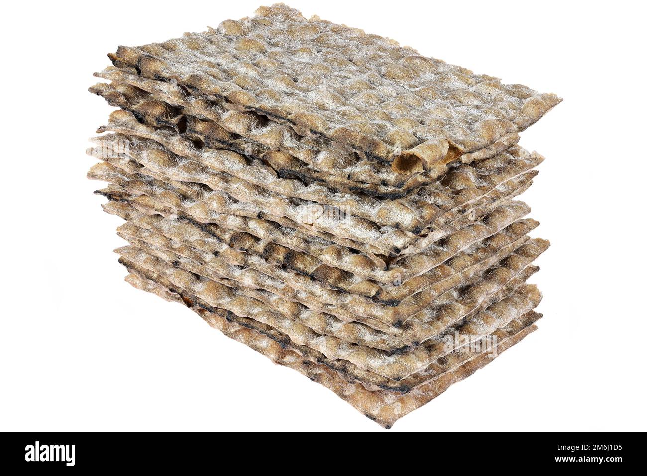 Swedish rye flatbread isolated on white background Stock Photo Alamy