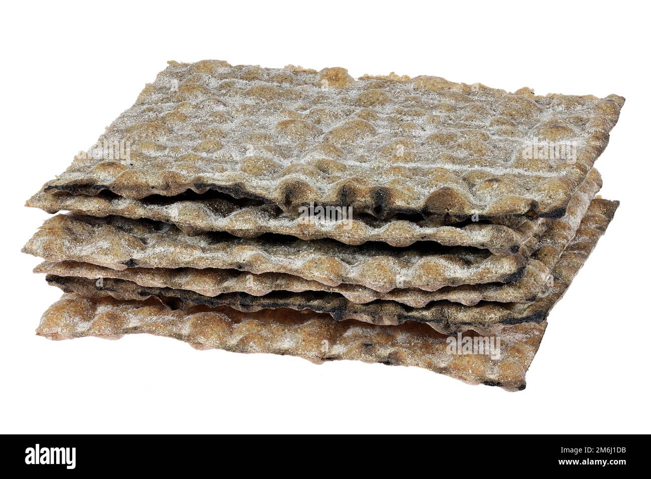 Swedish rye flatbread isolated on white background Stock Photo Alamy