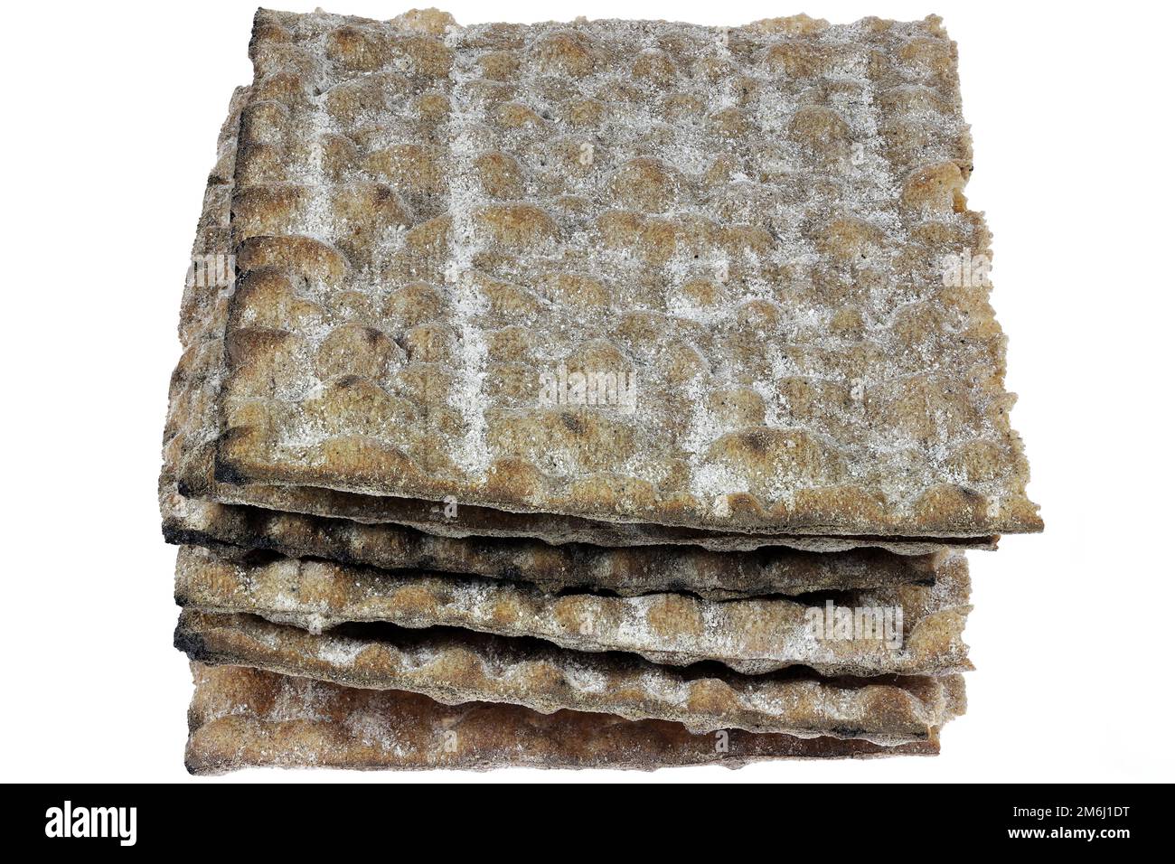 Swedish rye flatbread isolated on white background Stock Photo Alamy