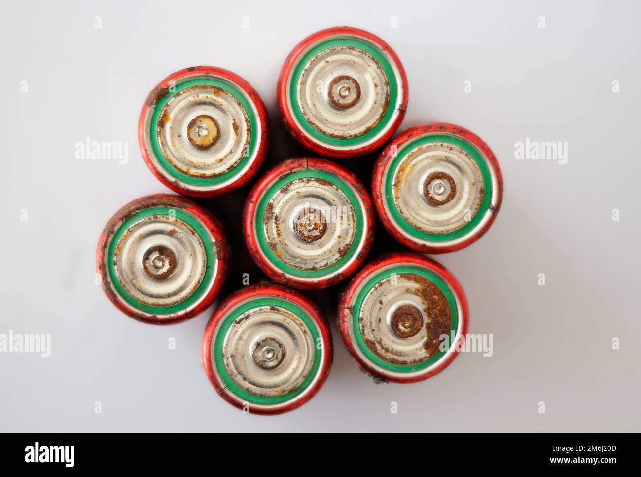 Top view of waste batteries selection. Alkaline battery Stock Photo Alamy