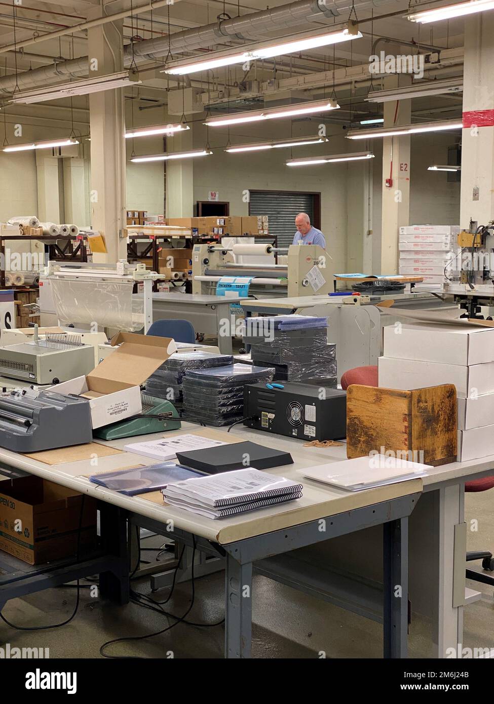 Daniel Peden, Lead Operator, DLA Document Services Philadelphia, is in