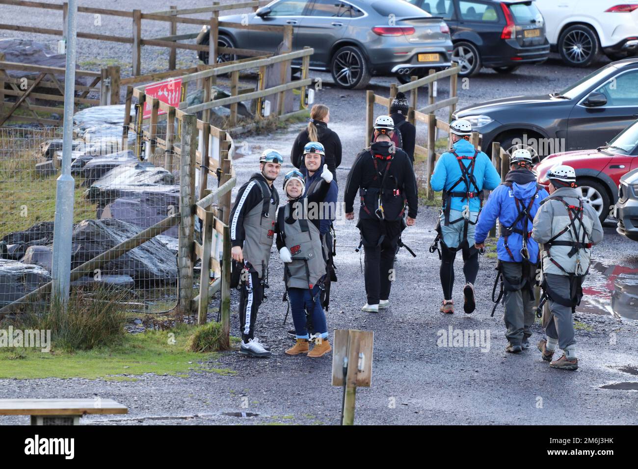 Zip world Penrhyn quarry Bethesda Wales is the fastest zip wire in the