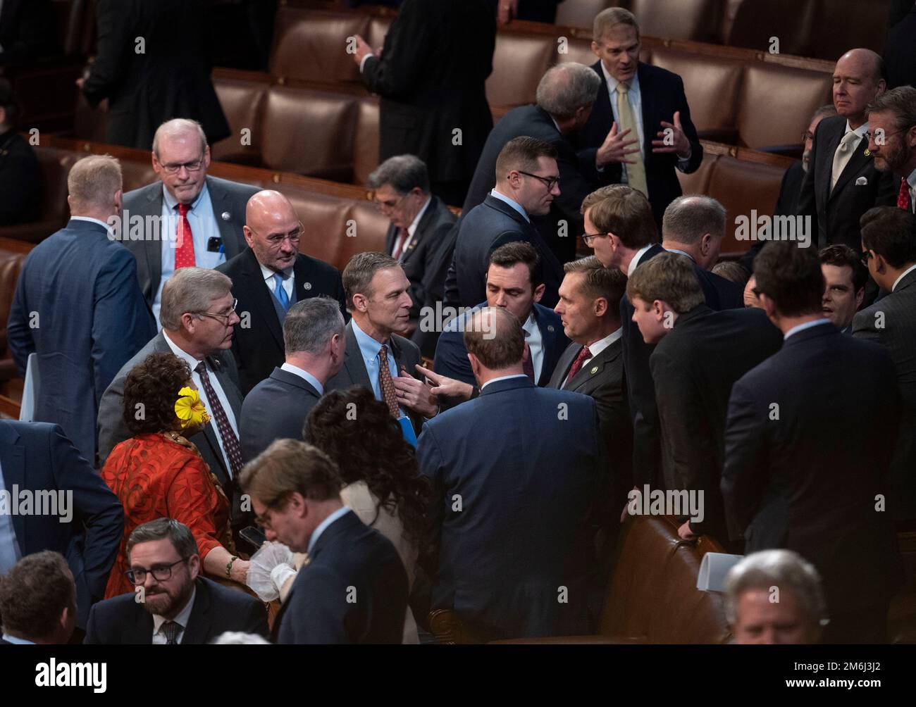 U.S. Members of Congress have spirited discussions following the U.S. House of Representatives