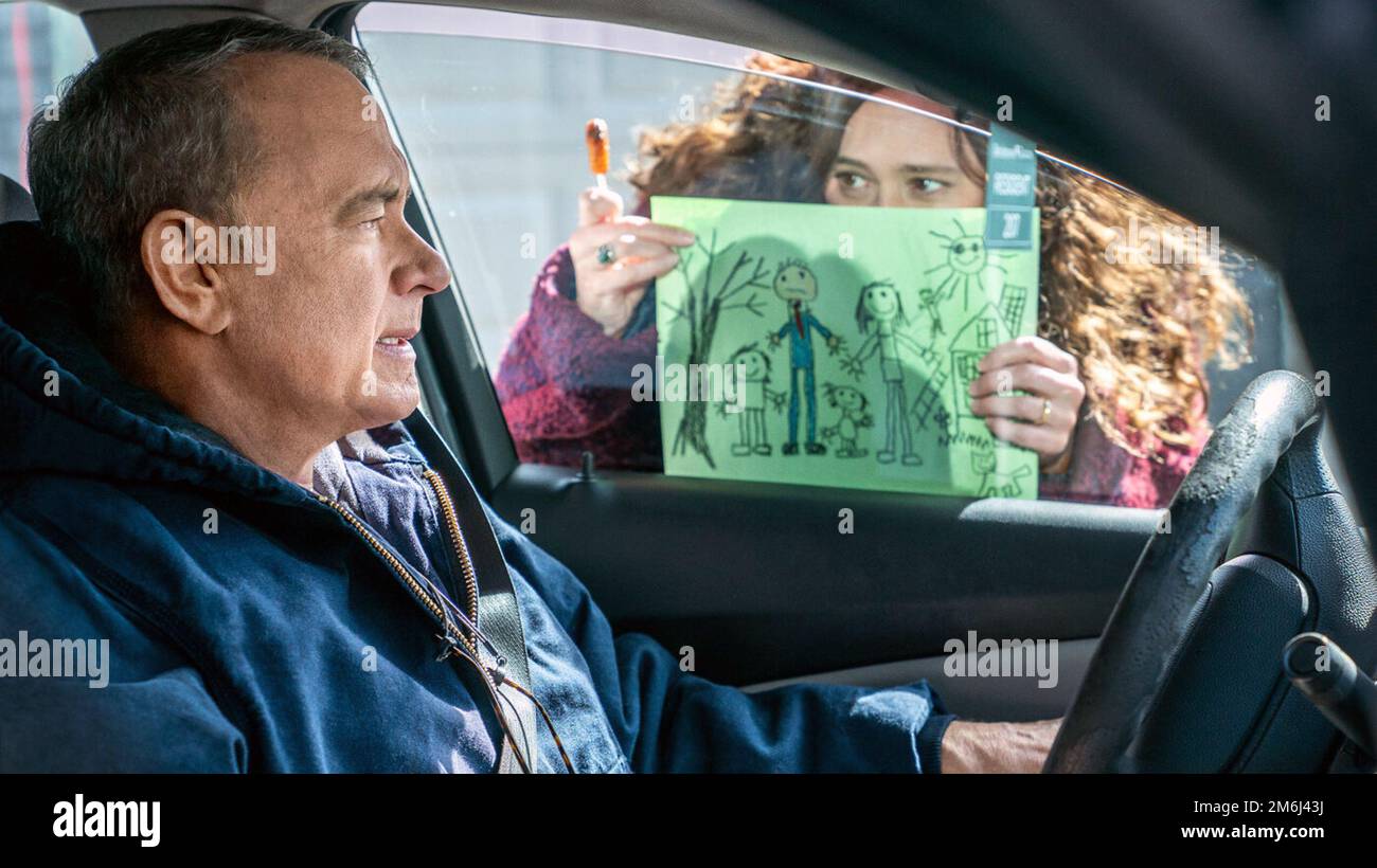 A Man Called Otto is a 2022 comedy-drama film directed by Marc Forster from a screenplay by David Magee. It is the second film adaptation of the 2012 novel A Man Called Ove by Fredrik Backman, following the 2015 Swedish film of the same name written and directed by Hannes Holm. The film stars Tom Hanks in the title role, with Mariana Treviño, Rachel Keller, and Manuel Garcia-Rulfo co-starring.    This photograph is for editorial use only and is the copyright of the film company and/or the photographer assigned by the film or production company and can only be reproduced by publications in conj Stock Photo
