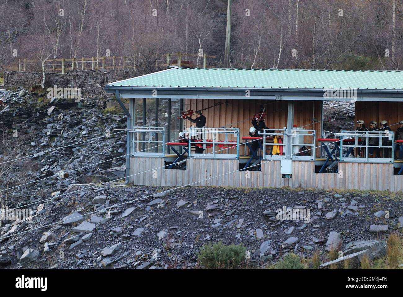 Zip world Penrhyn quarry Bethesda Wales is the fastest zip wire in the