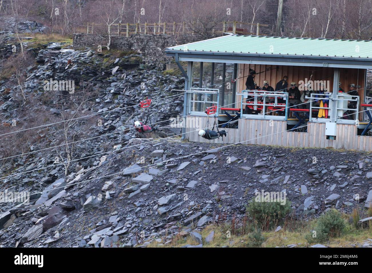 Zip world Penrhyn quarry Bethesda Wales is the fastest zip wire in the