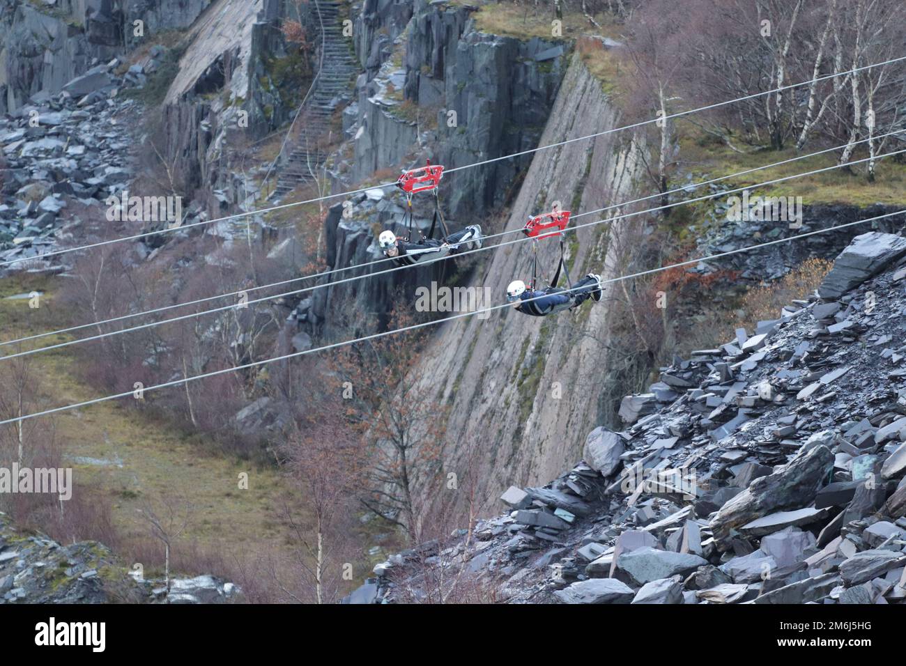 Zip world Penrhyn quarry Bethesda Wales is the fastest zip wire in the