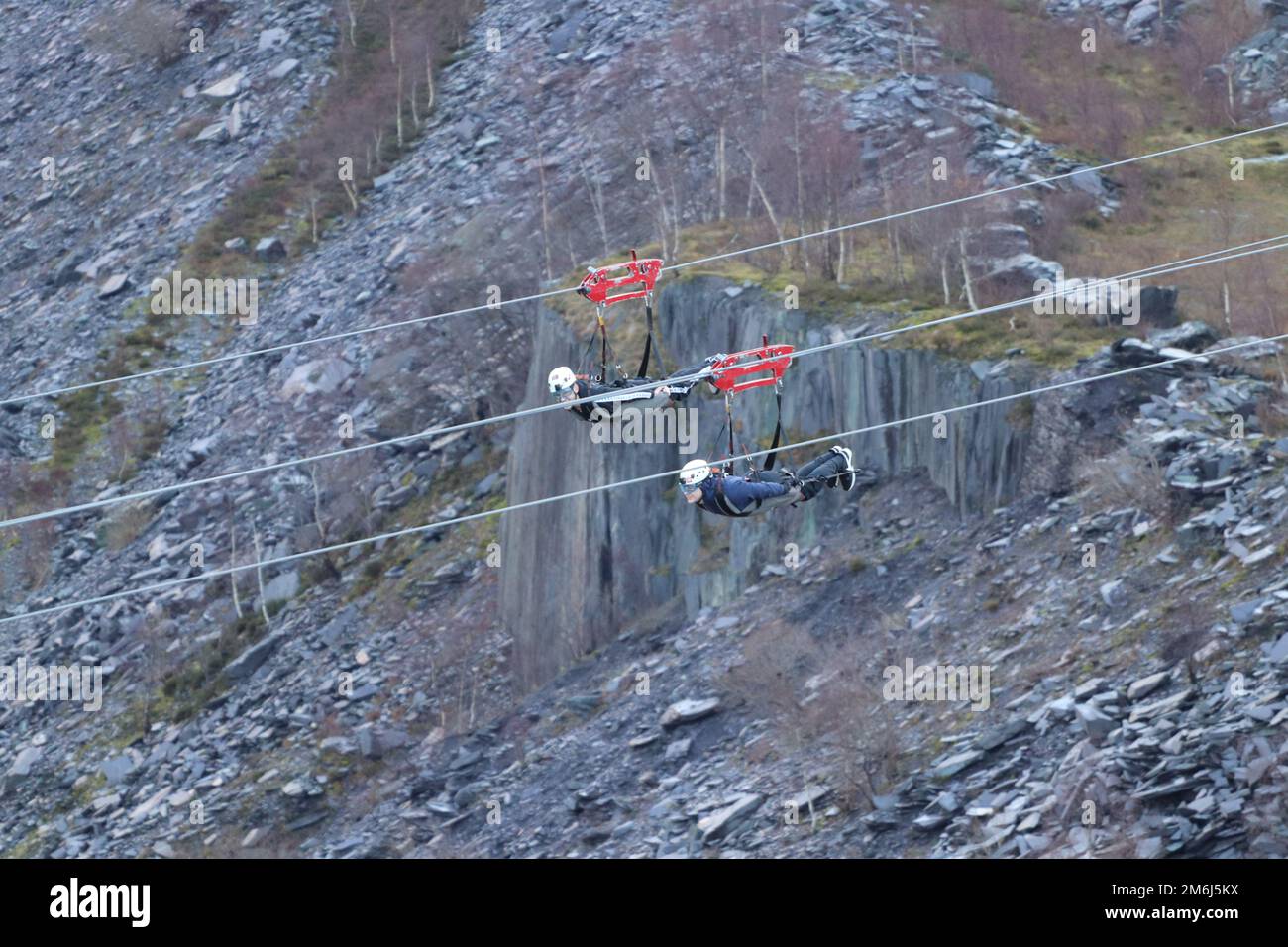 Zip world Penrhyn quarry Bethesda Wales is the fastest zip wire in the