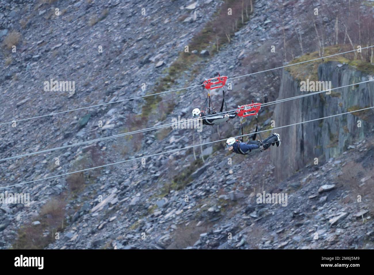 Zip world Penrhyn quarry Bethesda Wales is the fastest zip wire in the