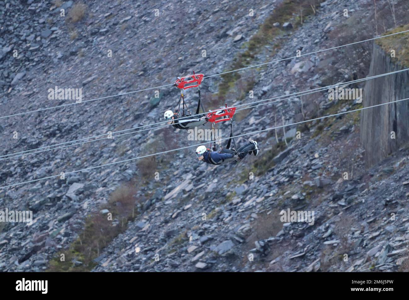 Zip world Penrhyn quarry Bethesda Wales is the fastest zip wire in the